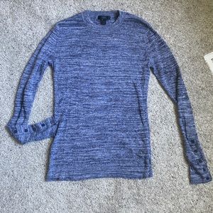 Navy blue. J. Crew Long sleeve thin sweater
